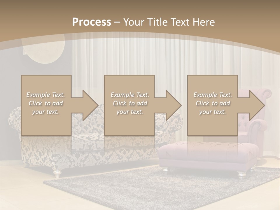 Pattern Home Sofa PowerPoint Template