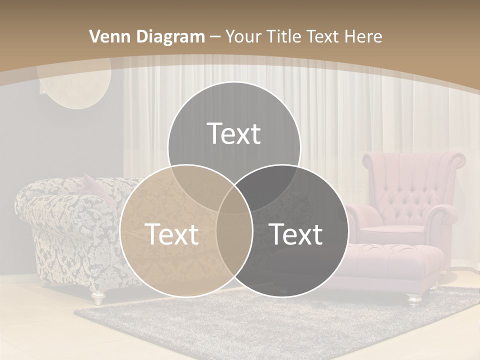 Pattern Home Sofa PowerPoint Template