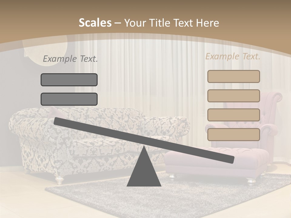 Pattern Home Sofa PowerPoint Template