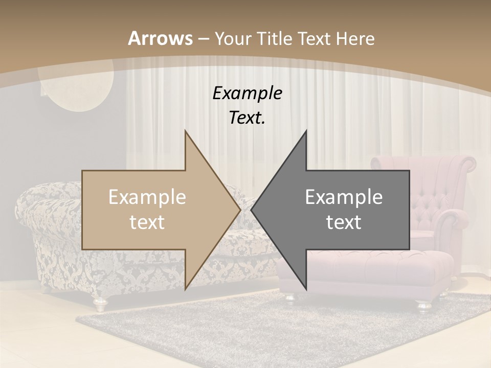Pattern Home Sofa PowerPoint Template