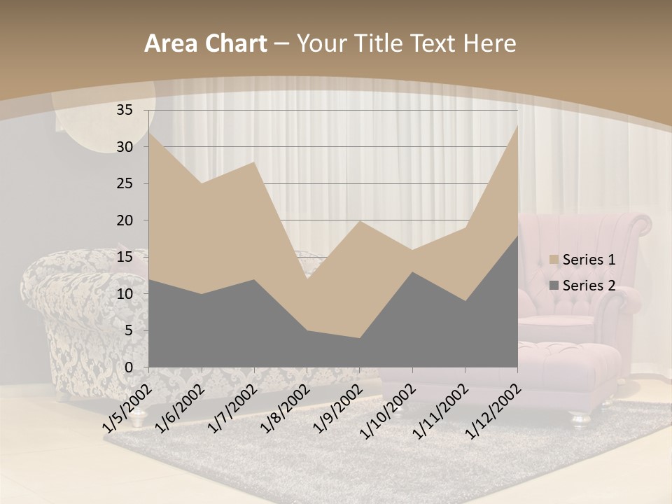Pattern Home Sofa PowerPoint Template