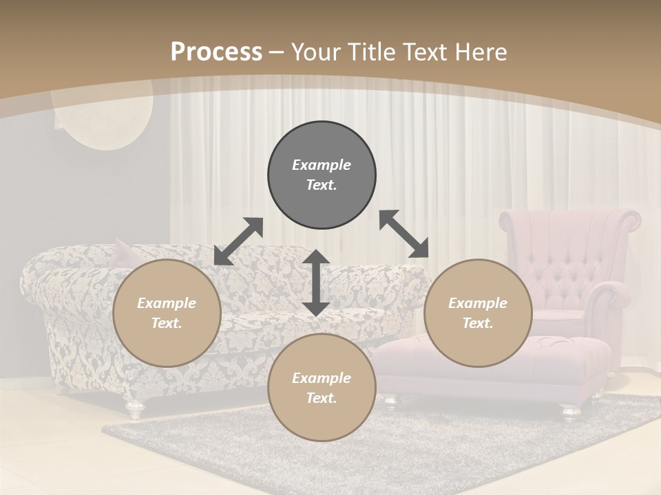 Pattern Home Sofa PowerPoint Template