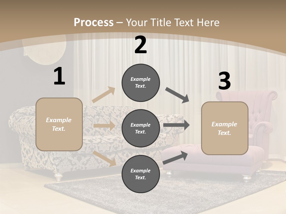 Pattern Home Sofa PowerPoint Template