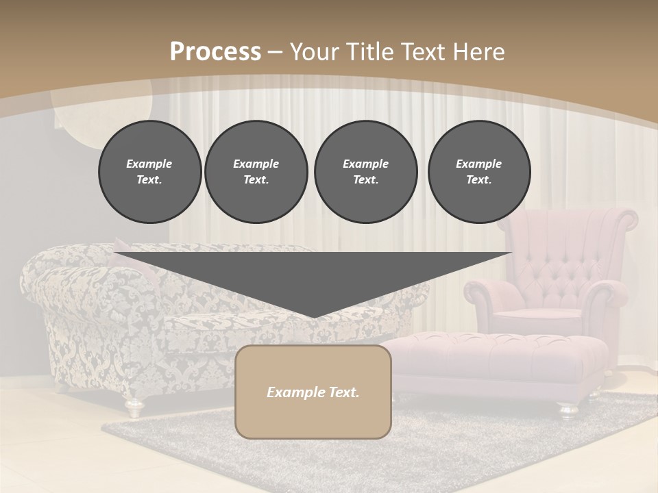 Pattern Home Sofa PowerPoint Template