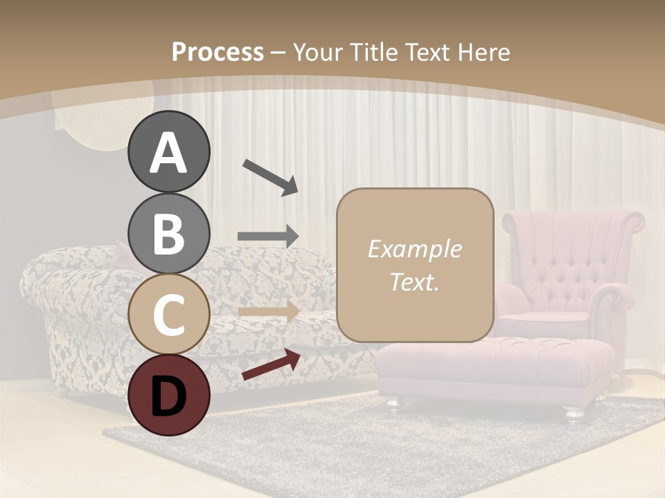 Pattern Home Sofa PowerPoint Template