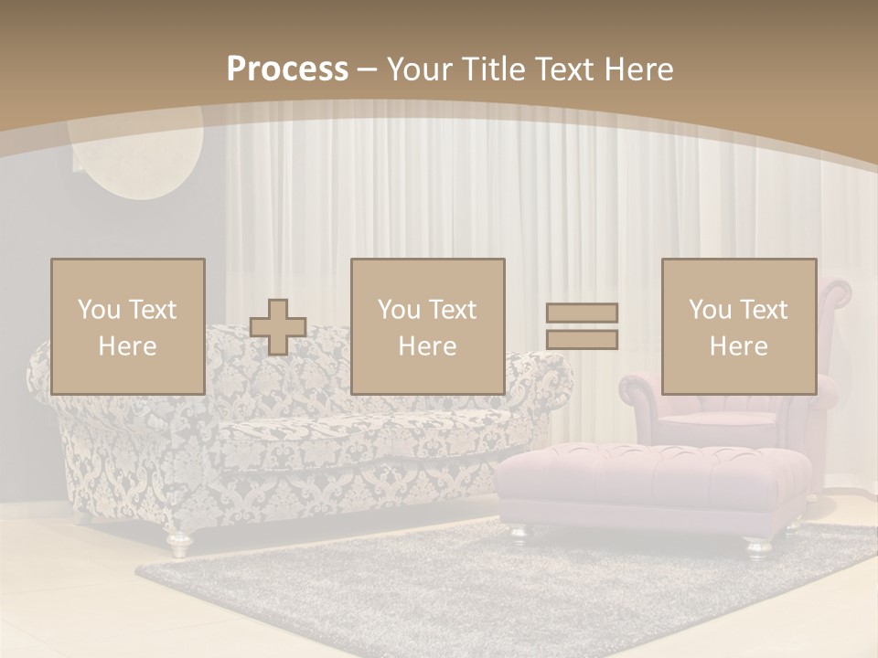 Pattern Home Sofa PowerPoint Template