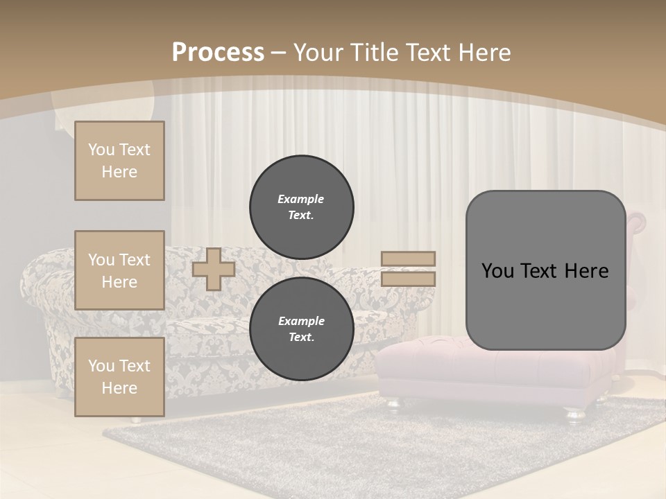 Pattern Home Sofa PowerPoint Template