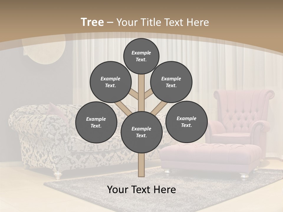 Pattern Home Sofa PowerPoint Template