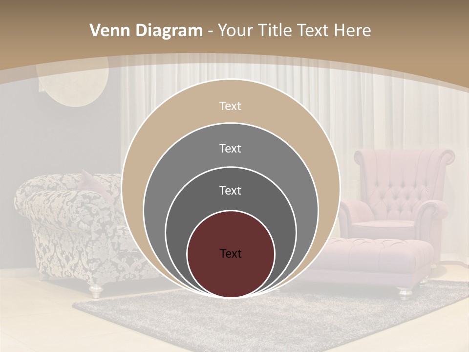 Pattern Home Sofa PowerPoint Template