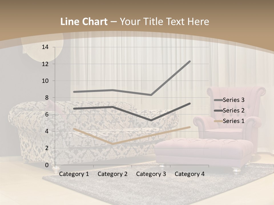 Pattern Home Sofa PowerPoint Template