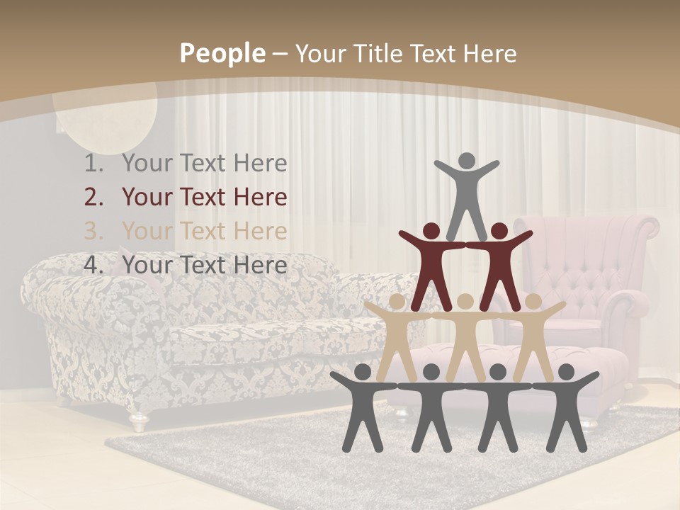 Pattern Home Sofa PowerPoint Template
