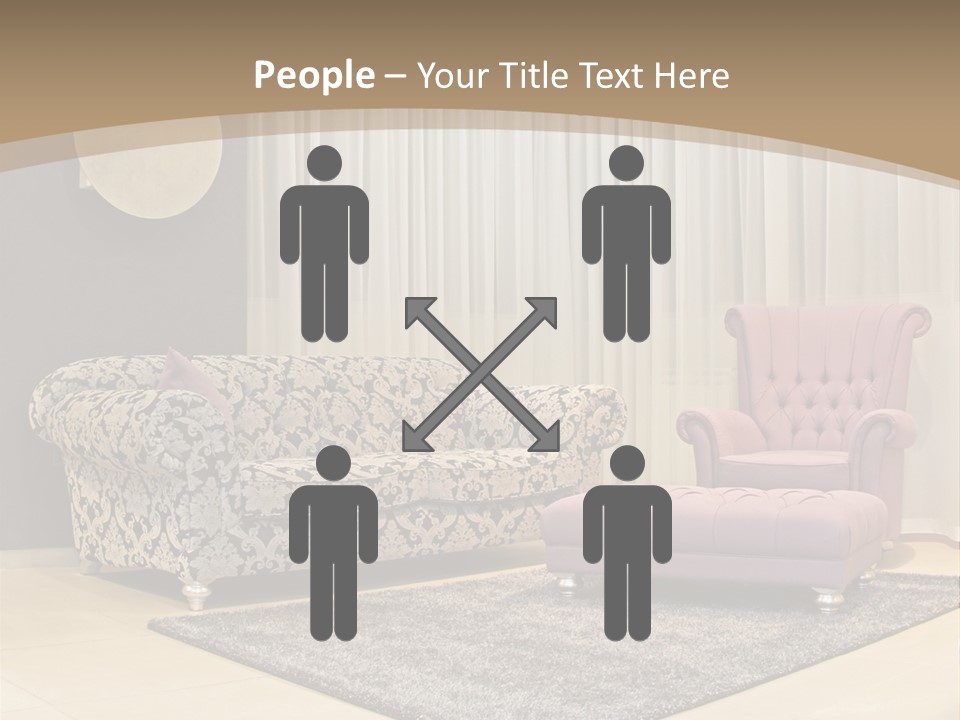 Pattern Home Sofa PowerPoint Template