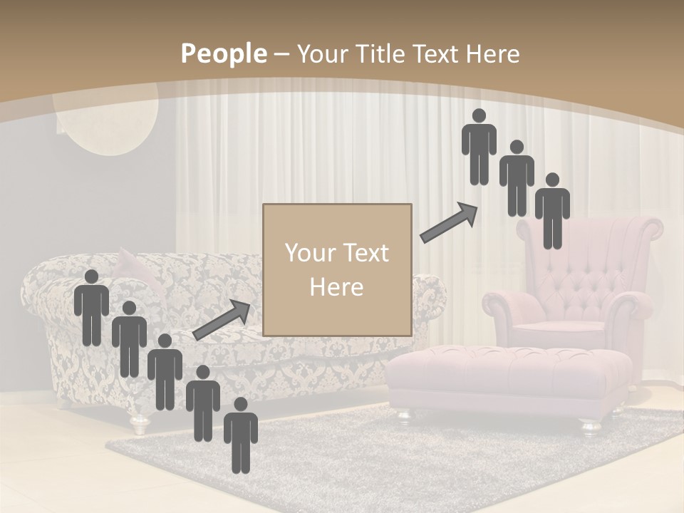 Pattern Home Sofa PowerPoint Template