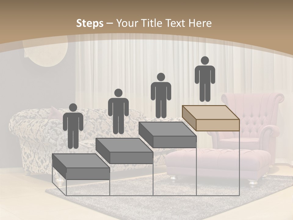 Pattern Home Sofa PowerPoint Template