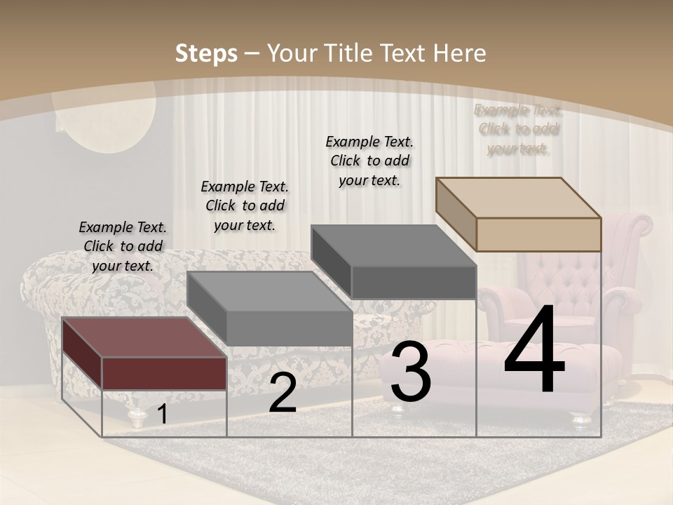 Pattern Home Sofa PowerPoint Template
