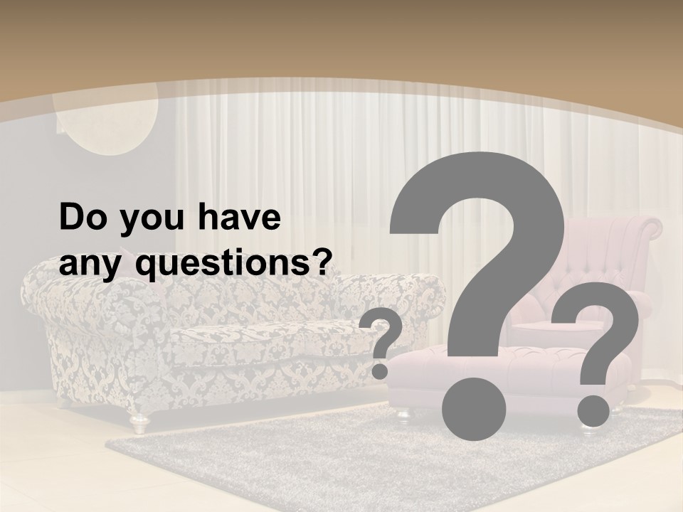 Pattern Home Sofa PowerPoint Template