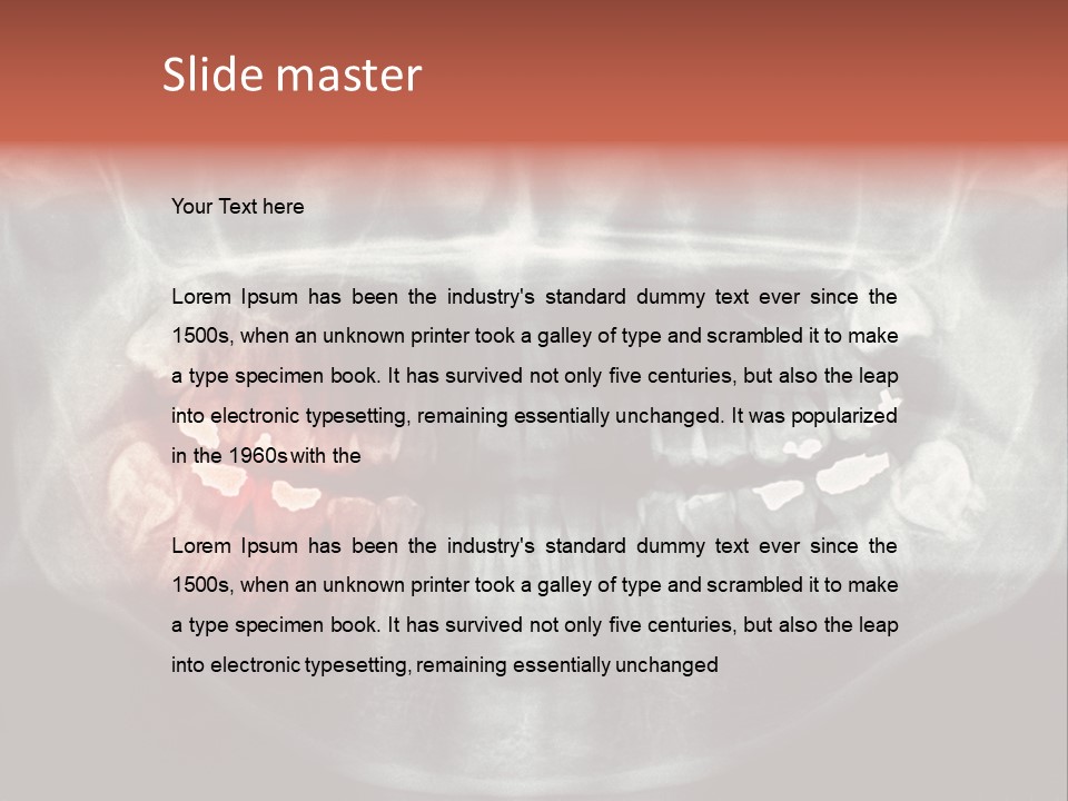 Skull Internal Jaw PowerPoint Template