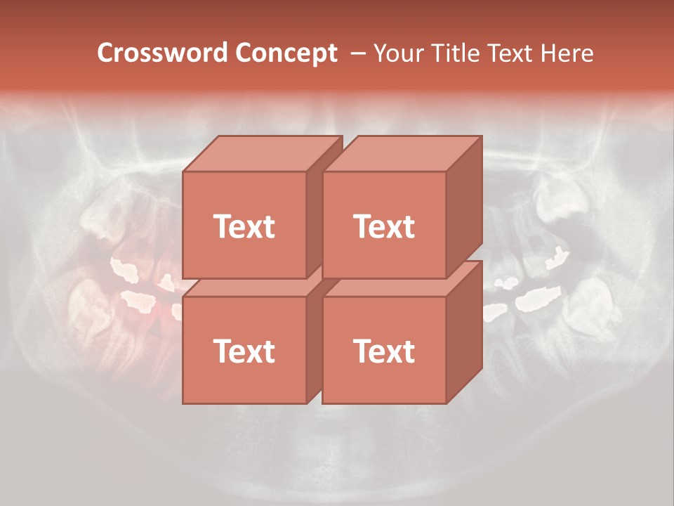 Skull Internal Jaw PowerPoint Template