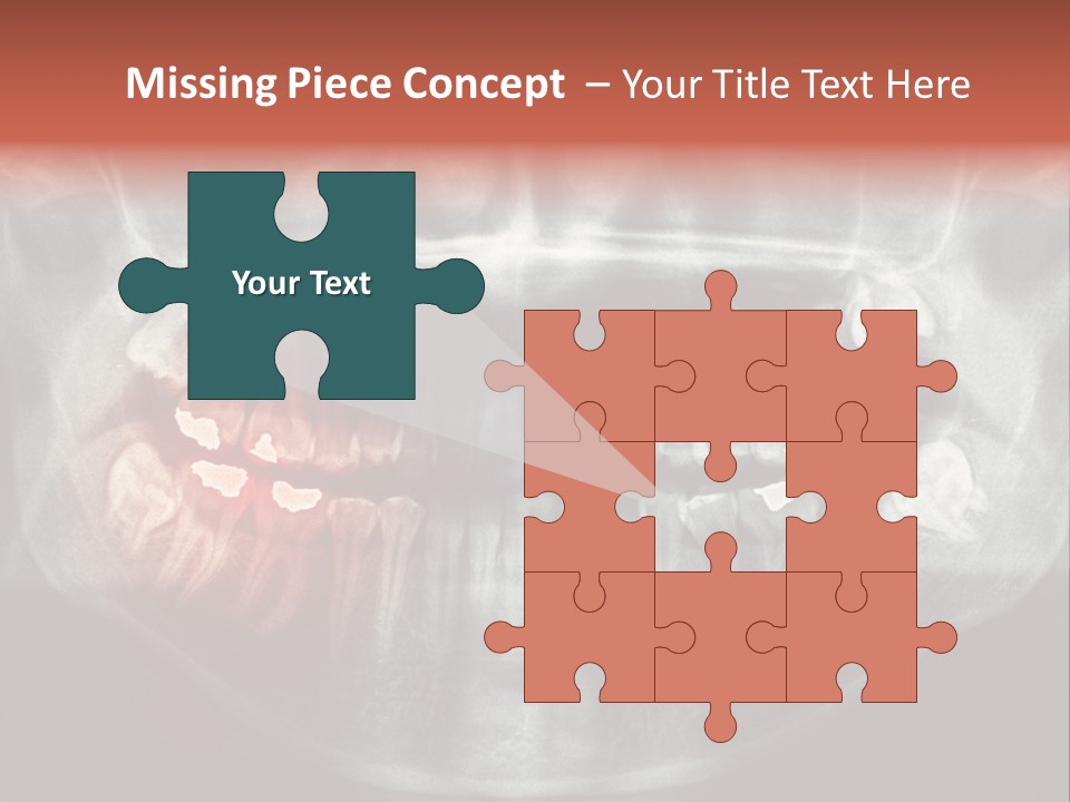 Skull Internal Jaw PowerPoint Template