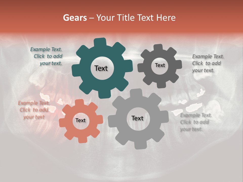 Skull Internal Jaw PowerPoint Template