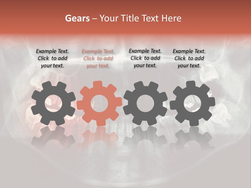 Skull Internal Jaw PowerPoint Template