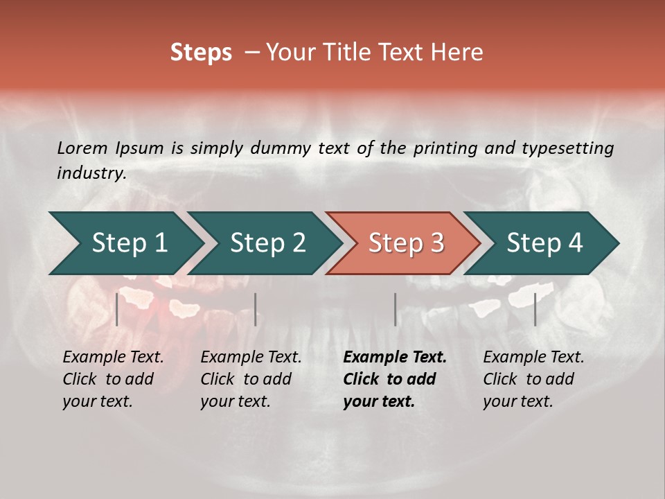 Skull Internal Jaw PowerPoint Template