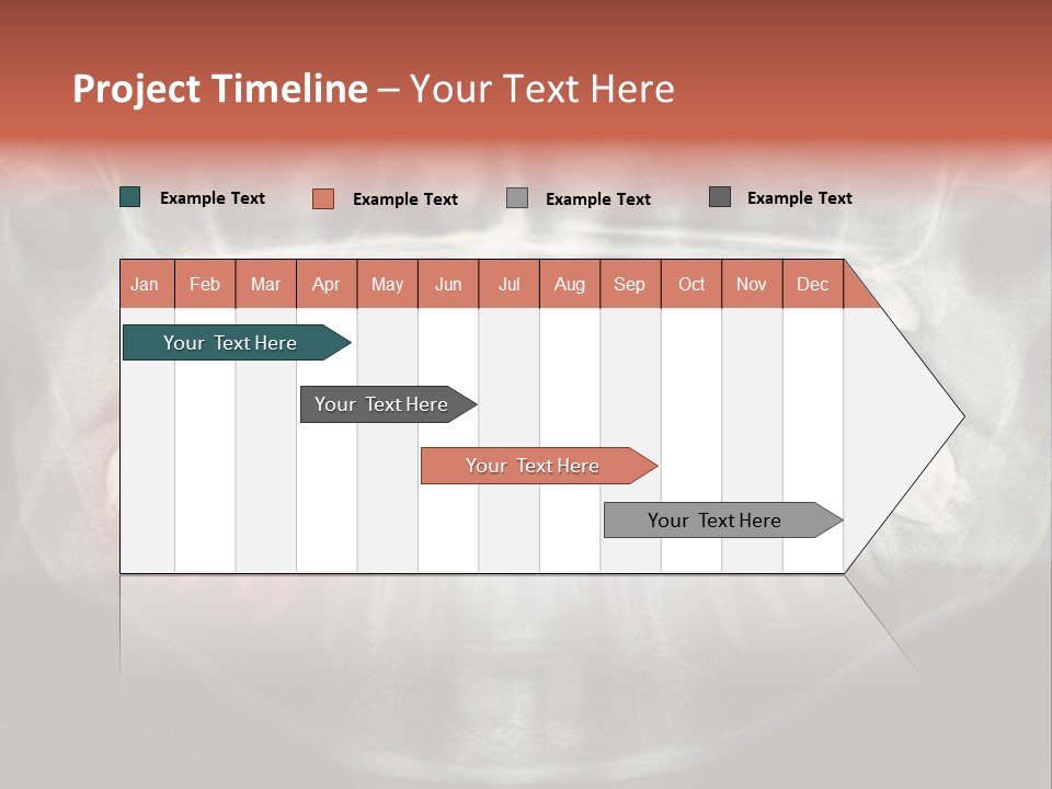 Skull Internal Jaw PowerPoint Template