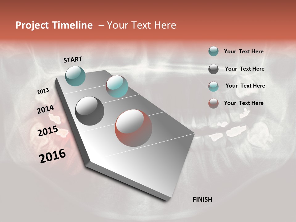 Skull Internal Jaw PowerPoint Template