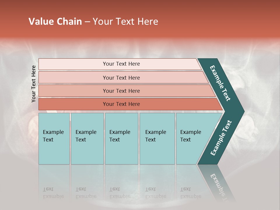 Skull Internal Jaw PowerPoint Template