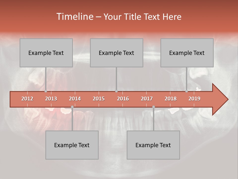 Skull Internal Jaw PowerPoint Template