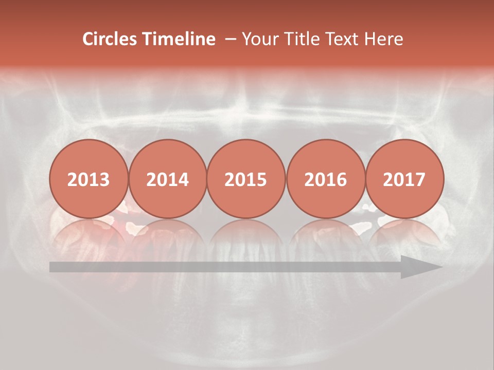 Skull Internal Jaw PowerPoint Template