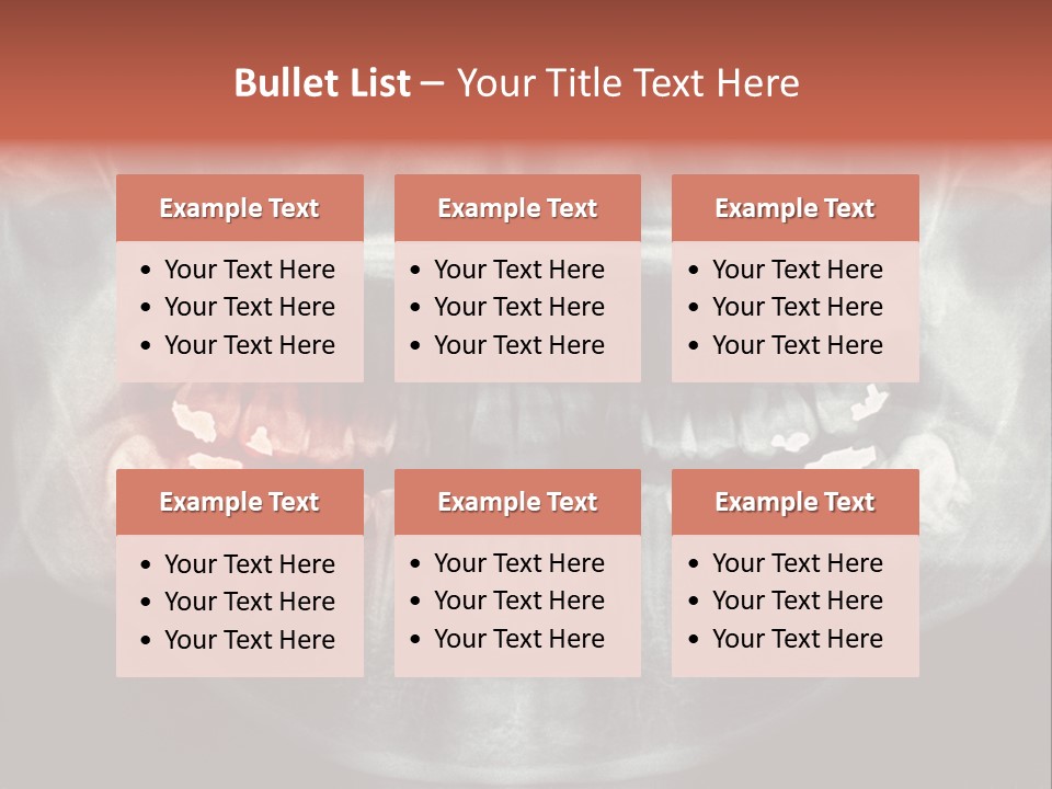 Skull Internal Jaw PowerPoint Template