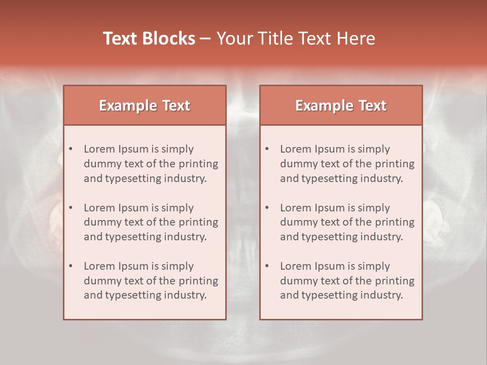 Skull Internal Jaw PowerPoint Template