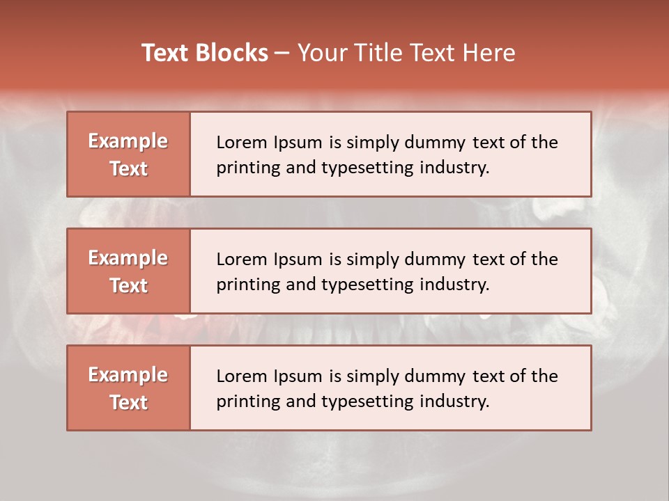 Skull Internal Jaw PowerPoint Template