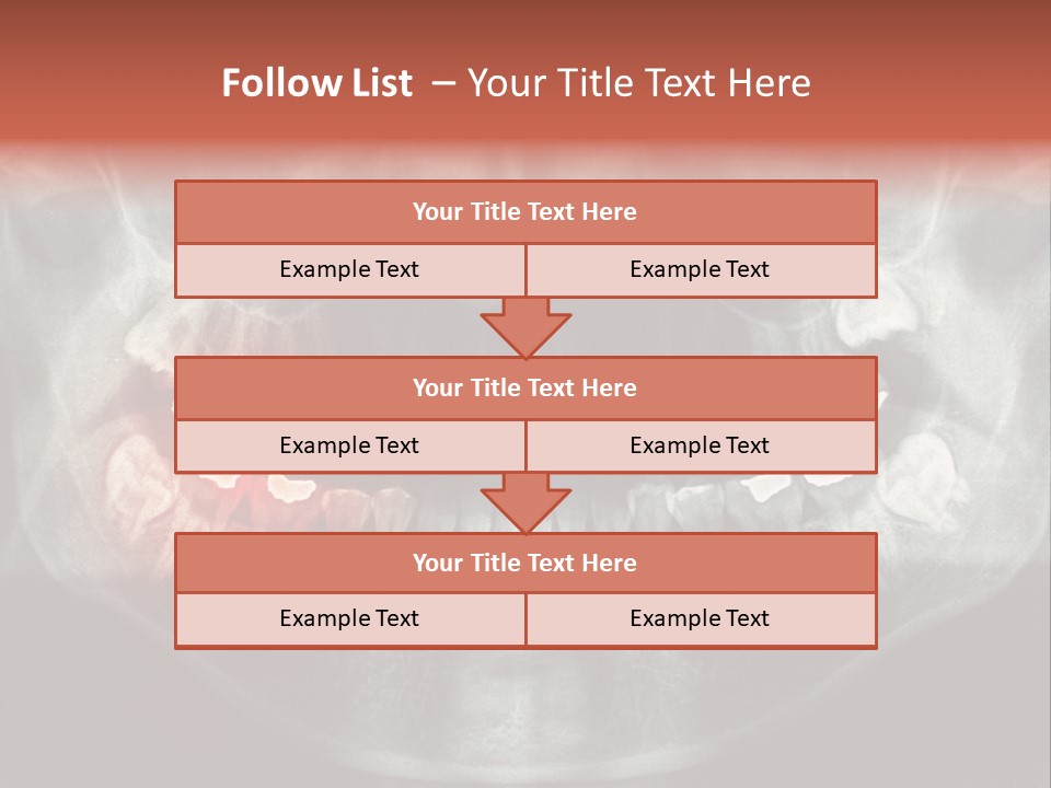 Skull Internal Jaw PowerPoint Template