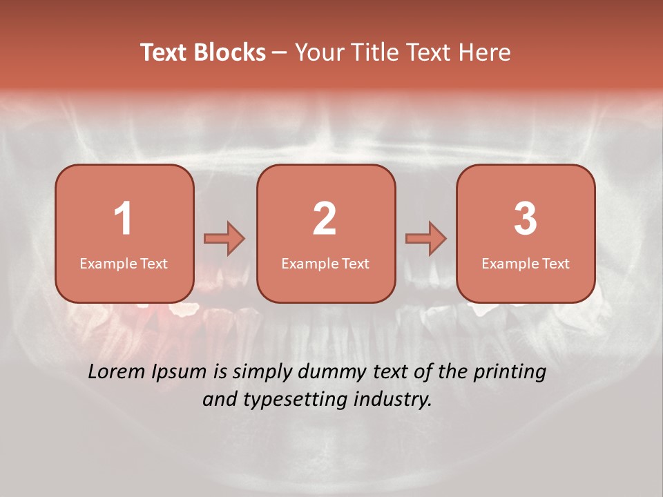 Skull Internal Jaw PowerPoint Template