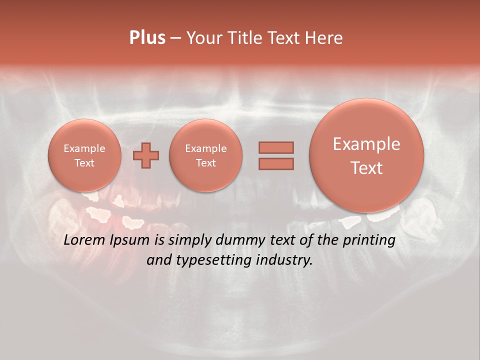 Skull Internal Jaw PowerPoint Template