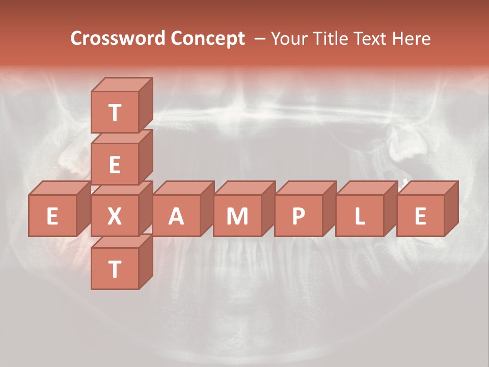 Skull Internal Jaw PowerPoint Template