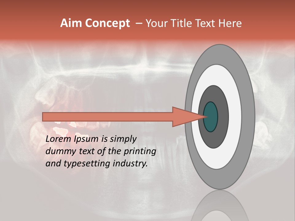 Skull Internal Jaw PowerPoint Template