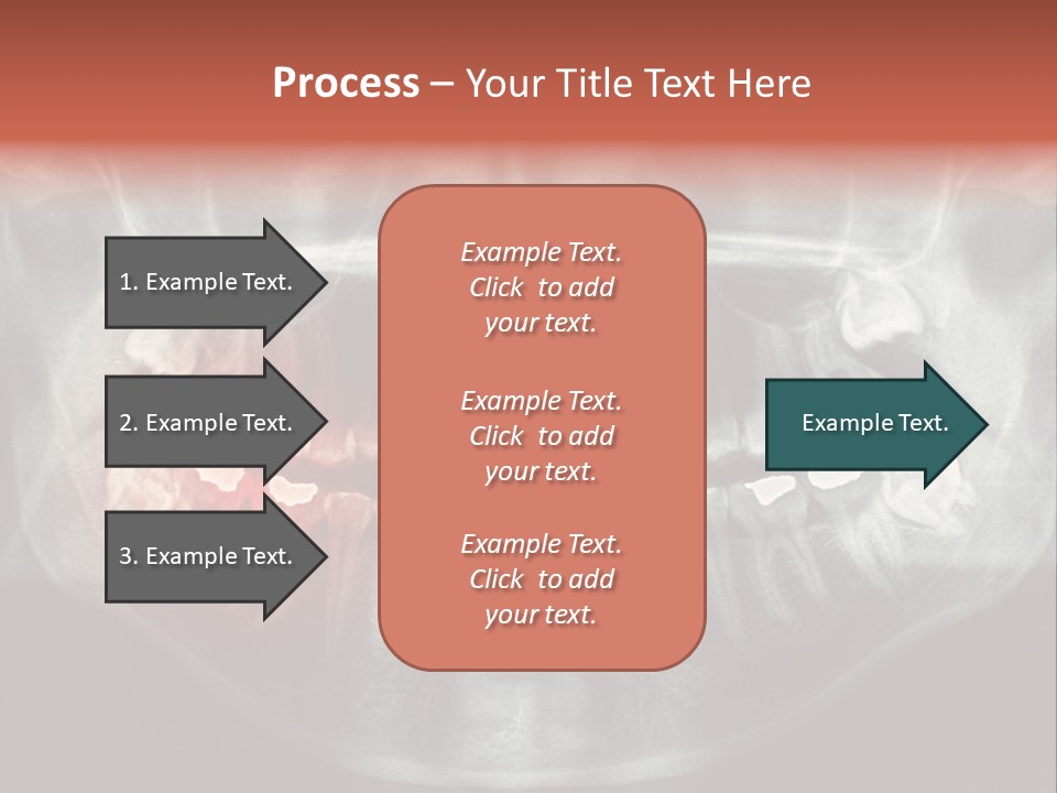 Skull Internal Jaw PowerPoint Template