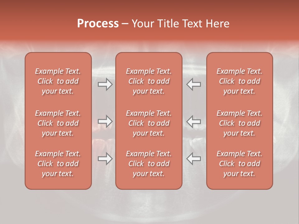 Skull Internal Jaw PowerPoint Template