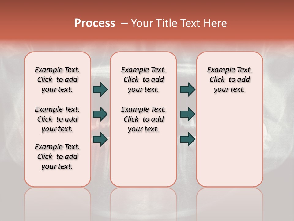 Skull Internal Jaw PowerPoint Template