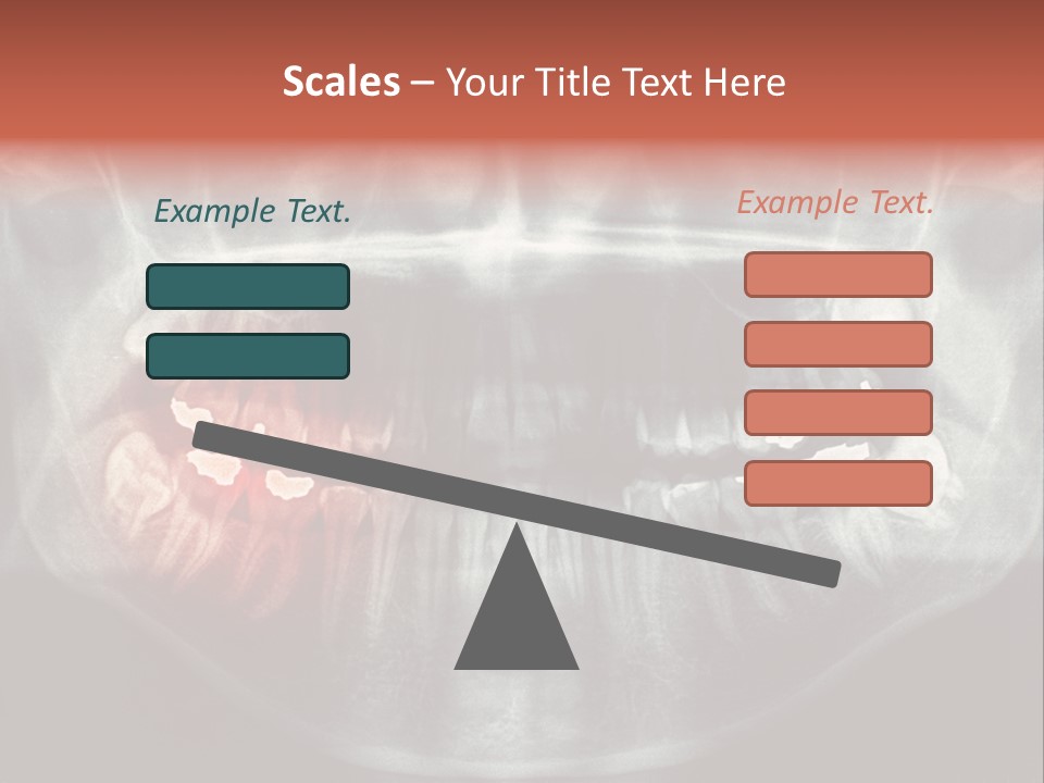 Skull Internal Jaw PowerPoint Template