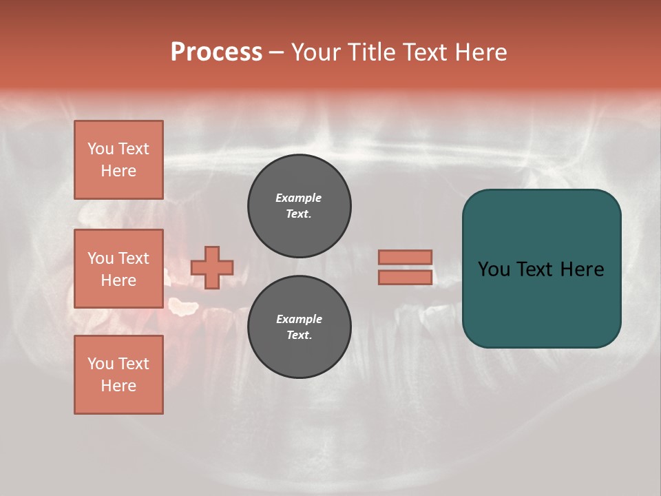 Skull Internal Jaw PowerPoint Template