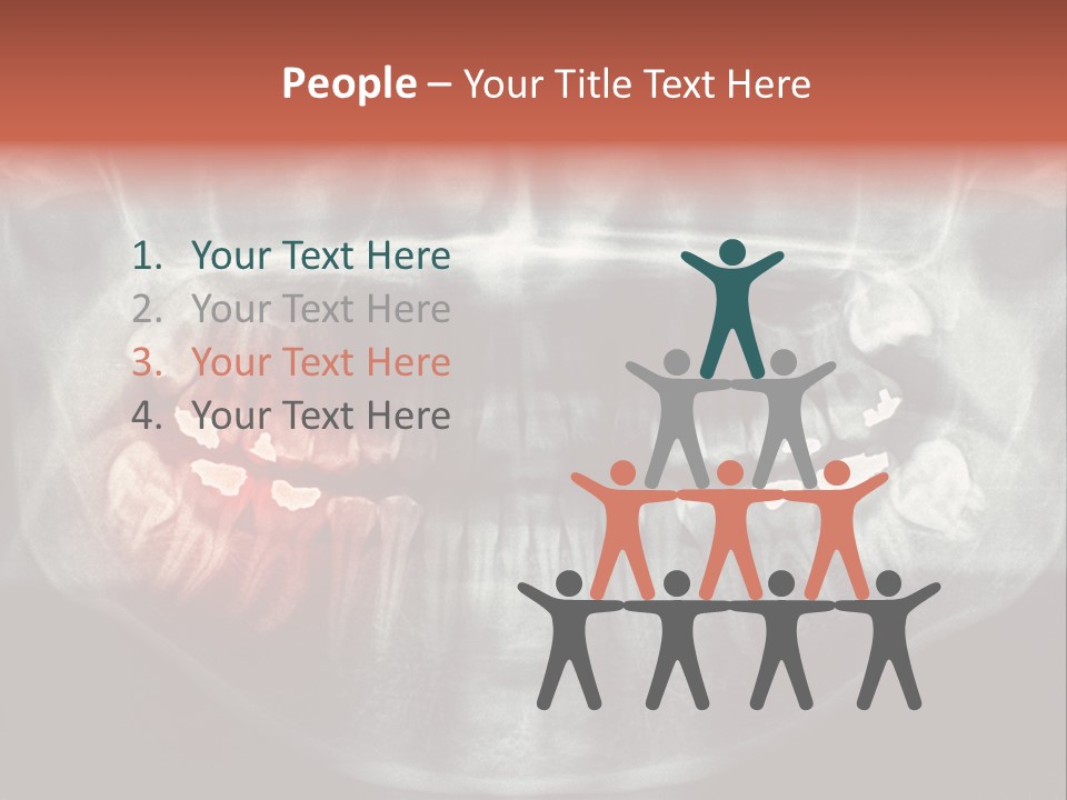 Skull Internal Jaw PowerPoint Template