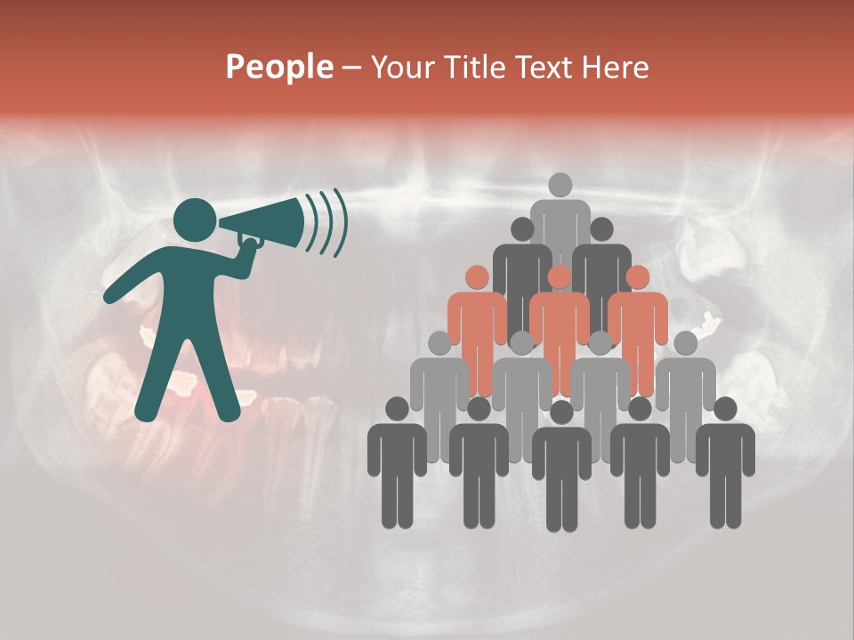 Skull Internal Jaw PowerPoint Template