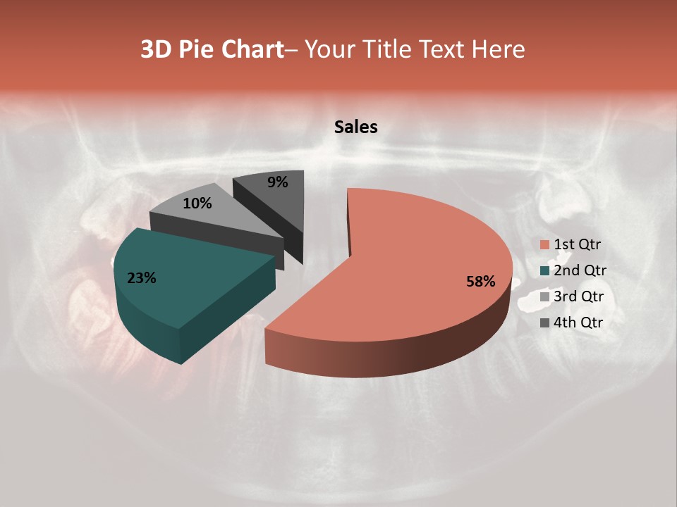 Skull Internal Jaw PowerPoint Template