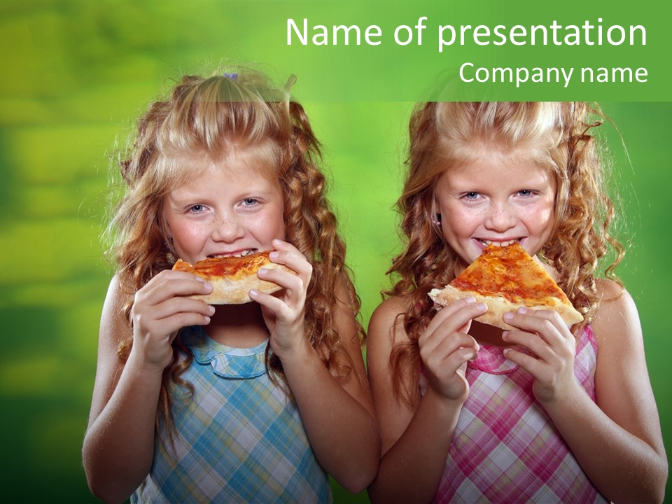 Red Meal Hair PowerPoint Template