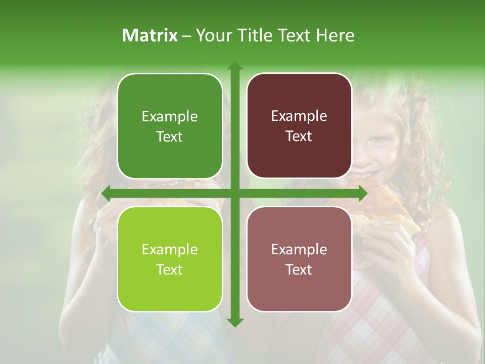 Red Meal Hair PowerPoint Template