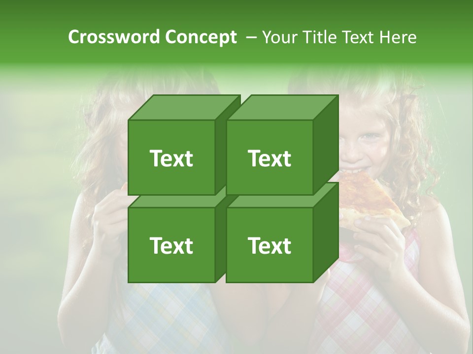 Red Meal Hair PowerPoint Template